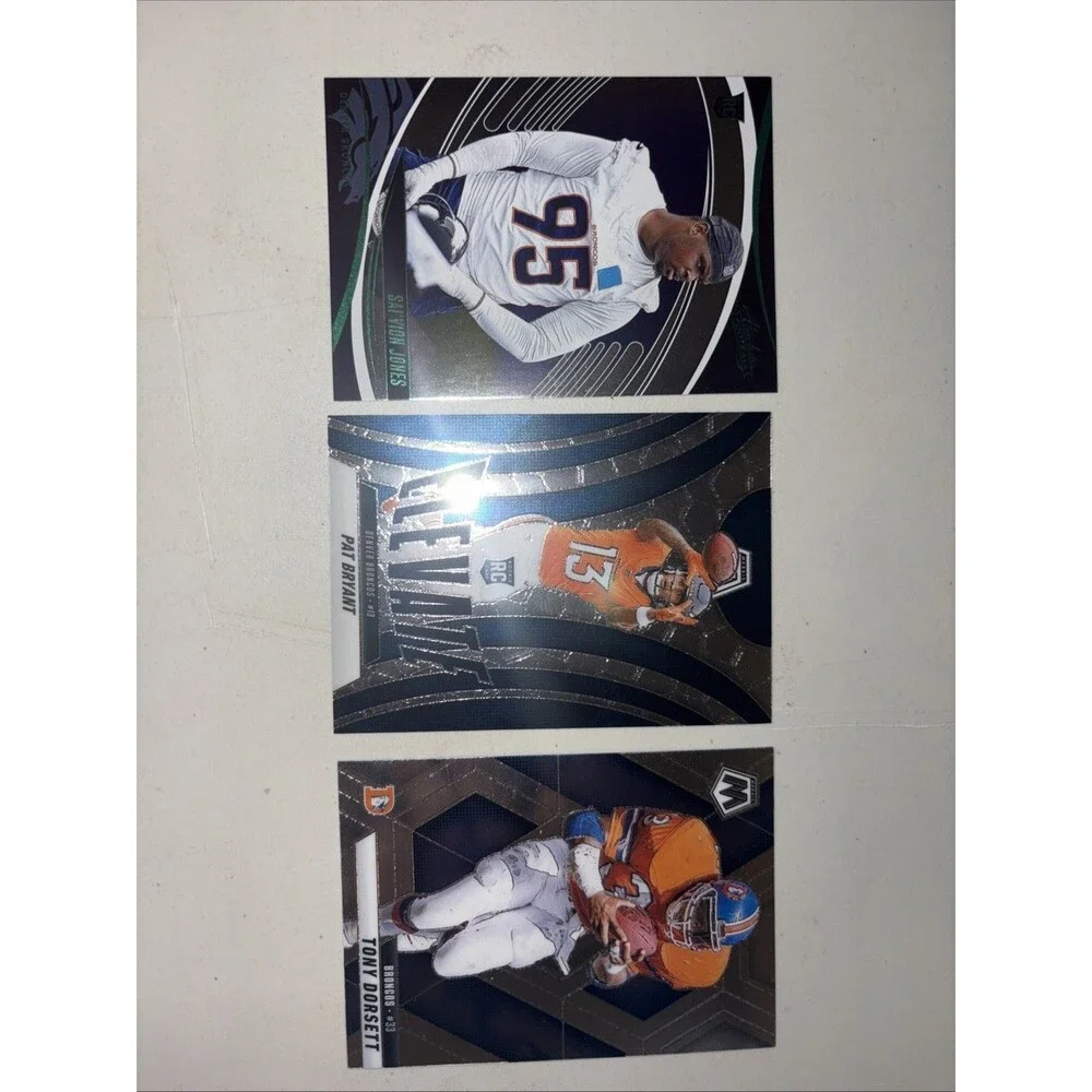 Lot Of 3 Denver Broncos Sports Cards